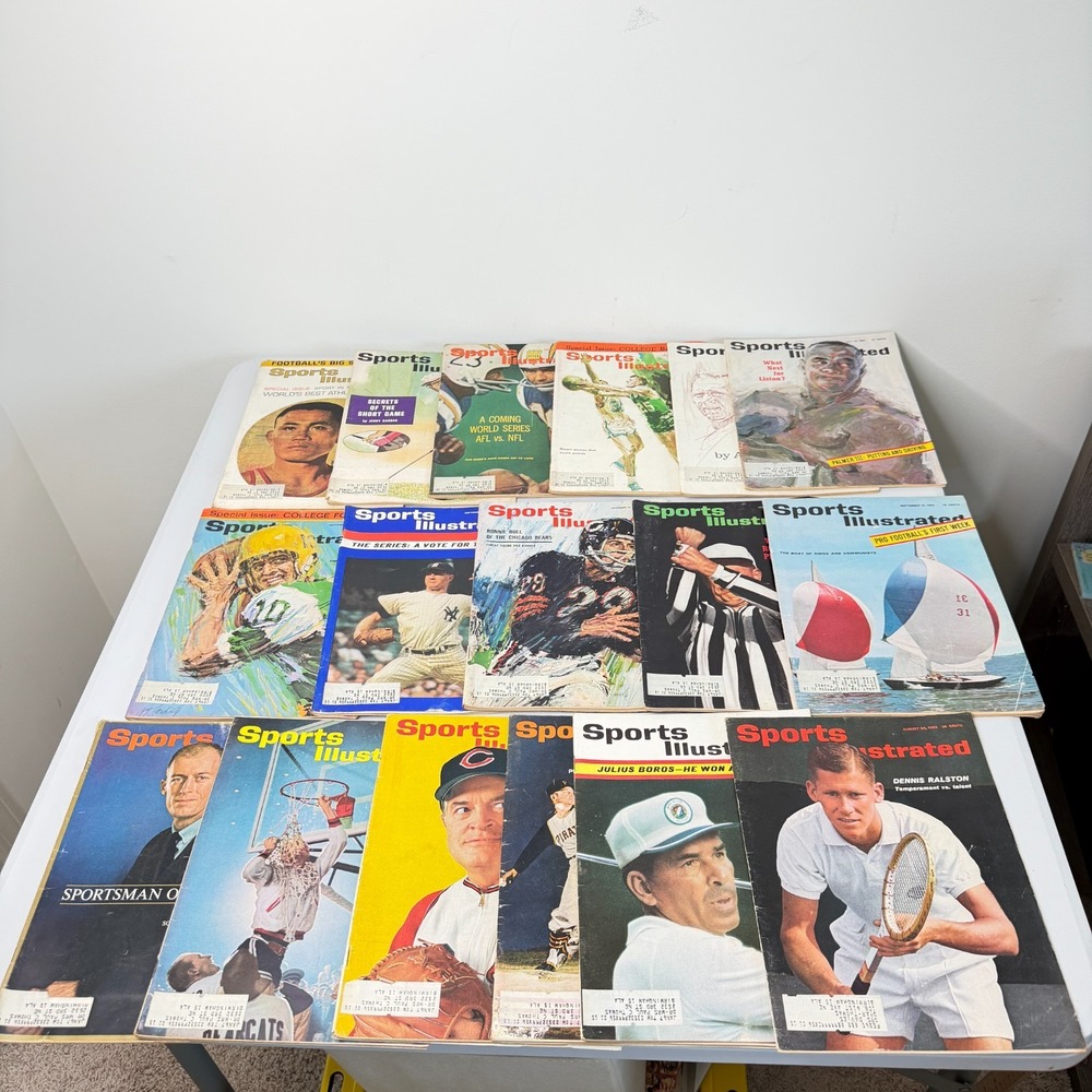 Vintage 1963 Sports Illustrated Magazines - Lot of 16